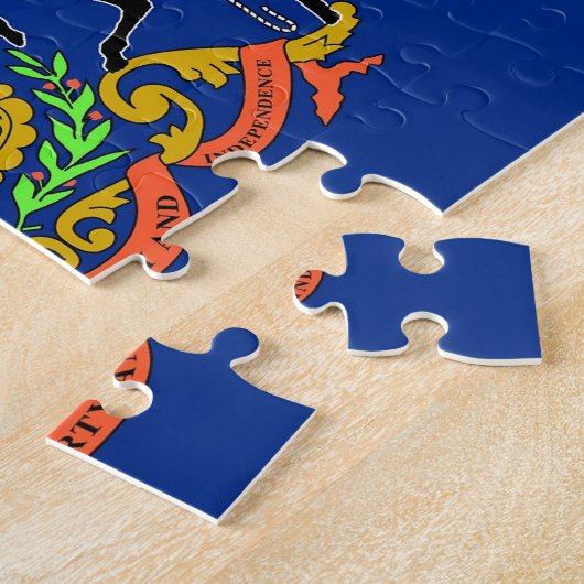 Puzzle avec le drapeau de l'État de Pennsylvanie (Côté)