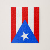 Puzzle avec le drapeau de l'Etat de Porto Rico (Vertical)