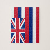 Puzzle avec le drapeau de l'État d'Hawaii (Vertical)