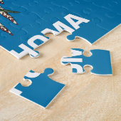 Puzzle avec le drapeau de l'État d'Oklahoma (Côté)