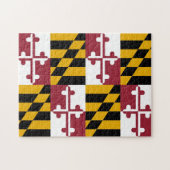 Puzzle avec le drapeau de l'État du Maryland (Horizontal)