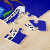 Puzzle avec le drapeau de l'État du Michigan (Côté)