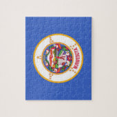 Puzzle avec le drapeau de l'État du Minnesota (Vertical)