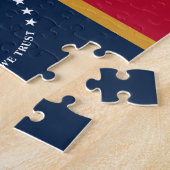 Puzzle avec le drapeau de l'État du Mississippi, É (Côté)