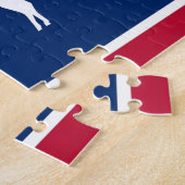 Puzzle avec le drapeau de l'État du Wyoming (Côté)