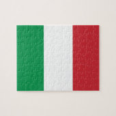 Puzzle avec le drapeau de l'Italie (Horizontal)