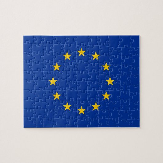 Puzzle avec le drapeau de l'Union européenne (Horizontal)