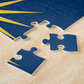 Puzzle avec le drapeau de Macédoine, Grèce (Côté)
