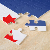 Puzzle avec le drapeau de Toronto, Ontario (Côté)