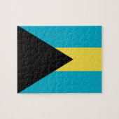 Puzzle avec le drapeau des Bahamas (Horizontal)
