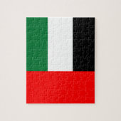 Puzzle avec le drapeau des Émirats Arabes Unis (Vertical)