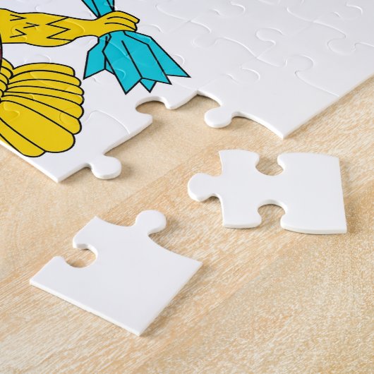 Puzzle avec le drapeau des îles Vierges (Côté)