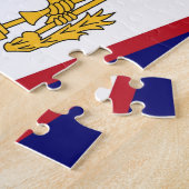 Puzzle avec le drapeau des Samoa américaines (Côté)
