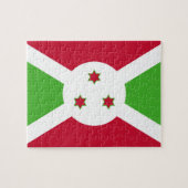 Puzzle avec le drapeau du Burundi (Horizontal)