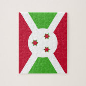 Puzzle avec le drapeau du Burundi (Vertical)