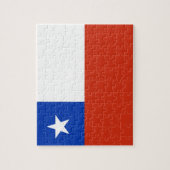 Puzzle avec le drapeau du Chili (Vertical)