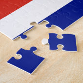 Puzzle avec le drapeau du Costa Rica (Côté)