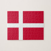 Puzzle avec le drapeau du Danemark (Horizontal)