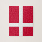 Puzzle avec le drapeau du Danemark (Vertical)