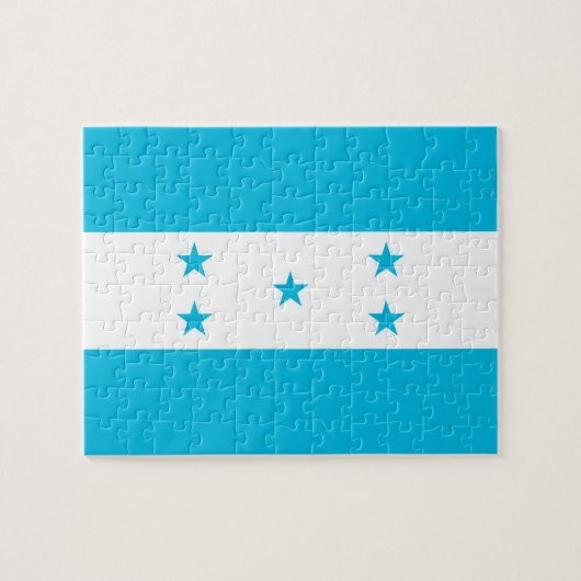 Puzzle avec le drapeau du Honduras (Horizontal)