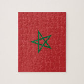 Puzzle avec le drapeau du Maroc (Vertical)