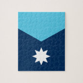 Puzzle avec le drapeau du Minnesota, États-Unis (Vertical)
