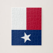 Puzzle avec le drapeau du Texas State (Vertical)