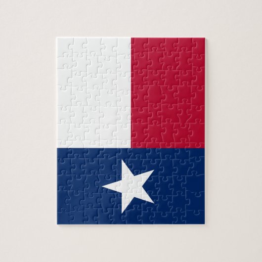 Puzzle avec le drapeau du Texas State (Vertical)