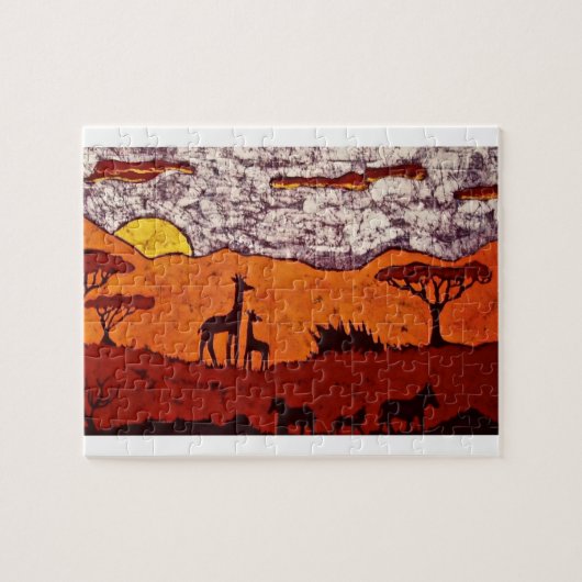 Puzzle avec le paysage africain (Horizontal)
