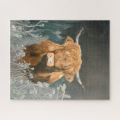 Puzzle avec l'empreinte de l'art de la vache des m (Horizontal)