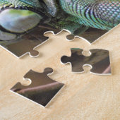 Puzzle avec tête colorée Iguana lézard (Côté)