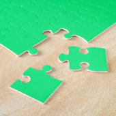 Puzzle avec un Arrière - plan vert néon brillant (Côté)