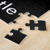 Puzzle Avec un avion de chasse haut au-dessus des nuages (Côté)