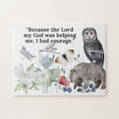 Puzzle avec un beau verset de la bible (Horizontal)