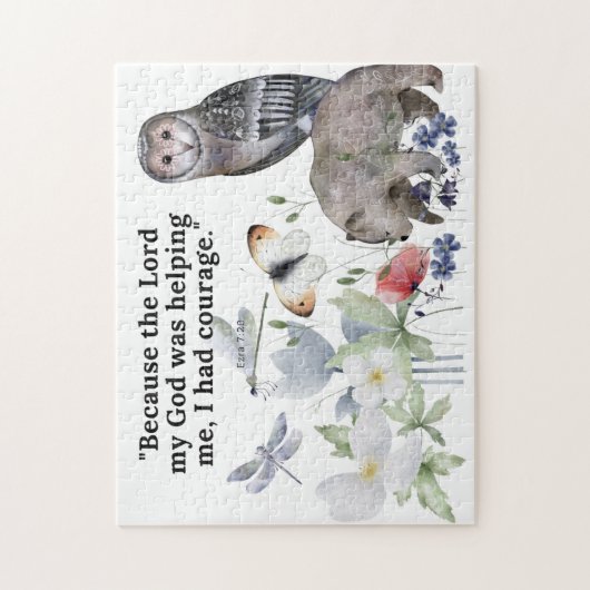 Puzzle avec un beau verset de la bible (Vertical)