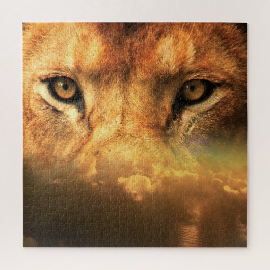 Puzzle avec visage de lion (Vertical)