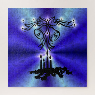 Puzzle Avent, Artdeco de Noël sur Blue Green Rainbow