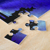 Puzzle Avent, Artdeco de Noël sur Blue Green Rainbow (Côté)