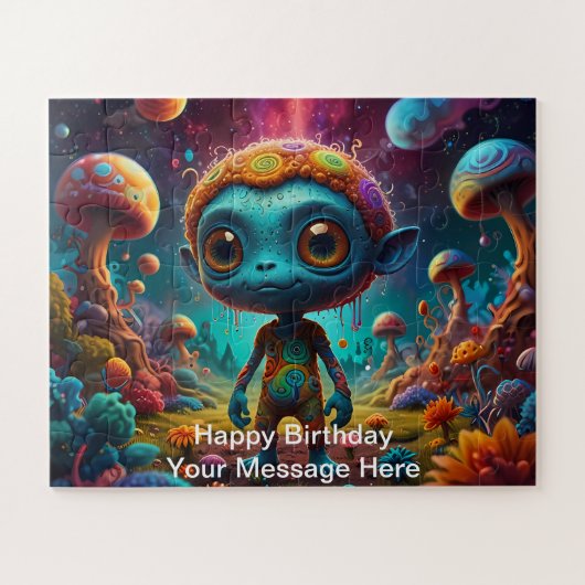 Puzzle Aventure Alien dans une forêt de champignons Imagi (Horizontal)