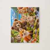 Puzzle Aventure d'animaux de la forêt (Vertical)