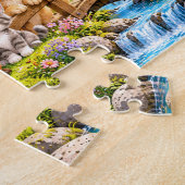 Puzzle Aventure d'animaux mignons de la forêt (Côté)