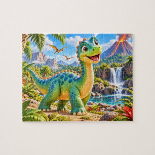 Puzzle Aventure de dinosaure amical