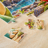 Puzzle Aventure de dinosaure amical (Côté)
