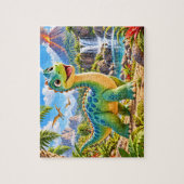 Puzzle Aventure de dinosaure amical (Vertical)