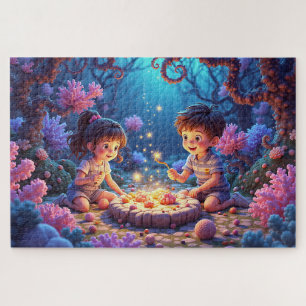 Puzzle Aventure du jardin enchanté des enfants