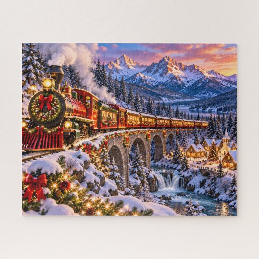 Puzzle Aventure du train de Noël (Horizontal)