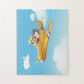 Puzzle Aventure en vol avec chien (Vertical)