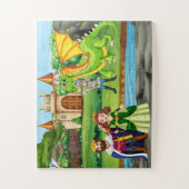 Puzzle Aventure médiévale : Chevaliers et Dragons (Vertical)