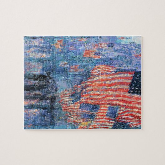 Puzzle Avenue dans la pluie par Frederick Childe Hassam (Horizontal)