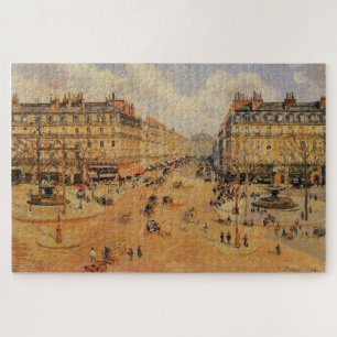 Puzzle Avenue de l’Opéra, soleil du matin par Pissarro